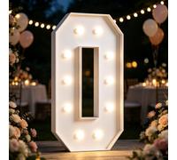 Yokqexz Letras y Números Luminosos Marquesina Fiesta y Cumpleaños