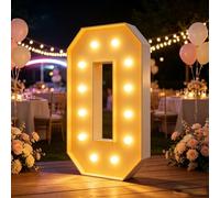 Yokqexz Letras y Números Luminosos Marquesina Fiesta y Cumpleaños