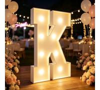 Yokqexz Letras y Números Luminosos Marquesina Fiesta y Cumpleaños