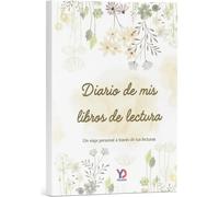 Yolanda Digital® - Diario de lectura para 100 libros | Espacio para opiniones, citas y emociones | Bonito diseño floral A5