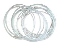 YONGETYC 10 unids/Set Correa de Engranaje Correa Dentada 410mm 420mm 428mm 598mm 600mm 630mm 660mm 960mm 980mm for sellador de Banda de máquina de Sellado Continuo FR FRM(630x5MM)