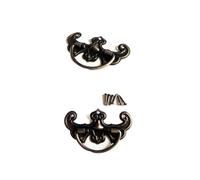 YONMLEDO Vintage Tiradores Armario 6pcs Antique Brass Bronze Jewelry Box Drawer Cabinet Cupboard Handle Pull Knob Flower(Bat shape 63x33mm)