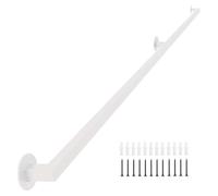 Yopappol Pasamanos de Escalera de Pared de 1, 2, 3, 4, 5 y 6 Metros | Pasamanos de Hierro Forjado para escaleras | Pasamanos para escaleras de Interior y Exterior | Tubo galvanizado Blanco(100cm)