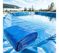 Yopappol Revestimiento Azul para Estanque De 30x40 Pies, Membrana Impermeable Flexible, Película Selladora De HDPE Resistente Al Desgarro para Almacenamiento De Agua, Estanque De Peces(2x10m)