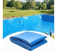 Yopappol Revestimiento Flexible para Estanque Azul, Membrana para Estanque Grande 3x4m 4x5m 5x5m 6x8m, Película De Sellado De HDPE Resistente A Pinchazos para Almacenamiento De Agua(1x6m)