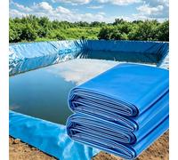 Yopappol Revestimiento Flexible para Estanques De HDPE Azul, 3x7m 4x5m 5x5m 6x6m 7x12m Lona Base, Membrana A Prueba De Fugas para Almacenamiento De Agua, Acuicultura(3x4m)