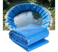Yopappol Revestimiento para Estanque De HDPE Azul, Revestimientos Flexibles para Estanques De Peces De 7x10 Pies, Membrana Impermeable Resistente A Los Rayos UV para Estanque Koi(4x12m)