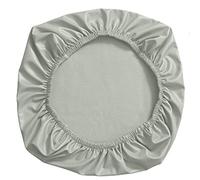 YOPOIY 1 Piezas PU Cuero Funda de Silla de Oficina, Impermeable Antideslizante Cubierta de Asiento Elástica Impermeable a Prueba de Aceite Oficina Cubierta de La Silla con Fondo elástico -Gris Claro