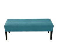 YOPOIY Funda elástica de terciopelo para banco de comedor, apta para mascotas (azul aguamarina, talla única)