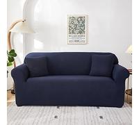 YOPOIY Suaves Muebles de Lujo Funda Sofa, Elástica Funda de sofá Universal Funda para Sofá con Fondo elástico Elastano Lavable Protector para Sofá para Estar -azul-2-3 plazas (190-230 cm)