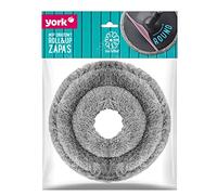 York Prestige York Roll&UP - Recambio para mopa giratoria (Microfibra, Funda con Velcro), Color Gris y Rosa