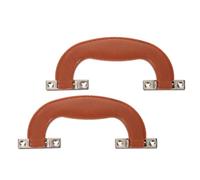 YOSADIER 2 Piezas Kit de Asas para Equipaje Asa de Maletero para Maletas de Viaje Plástico y Metal Marrón para Maleta y Caja de Herramientas, para Transporte y Reparación