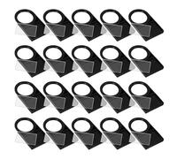 YOSADIER 50 Placas De Identificación Para Interruptor Pulsador Letrero De Plástico Con Orificio Redondo 25 X 17 mm Indicador Visible Para Paneles De Control Y Equipos Eléctricos