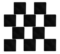 YOSADIER Cinta Adhesiva Antideslizante Material PU Negro 10 Piezas Lavable y Reutilizable para Alfombras y Felpudos Adecuado para Suelos de Baldosas y Pasillos