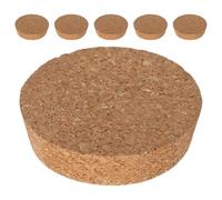YOSADIER Tapones de Corcho para Jarrones de Vidrio 6 Unidades, Tapón de Madera Natural sin Perforar 90x20x83 Mm, Sellado Hermético para Terrarios y Decoración de Micropaisajes