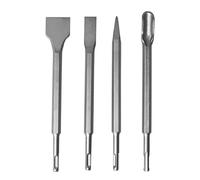 YOSIGHT Juego de 4 cinceles para martillo rotativo SDS-Plus - 1 cincel puntiagudo y 1 cincel plano de 20 mm y 1 cincel plano de 40 mm y 1 cincel de superficie de 21 mm - Juego de brocas de metal duro