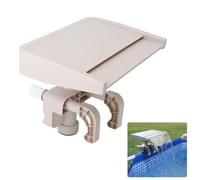 Yosoo Health Gear Accesorio de Fuente de Cascada para Piscina sobre el Suelo, Aliviadero de PVC Desmontable con Ancho Ajustable, Cascada Relajante Que Se Adapta a Varios Marcos, C