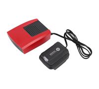 Yosoo Health Gear Calentador de Batería de Iones de Litio, Ventilador Calefactor Portátil con Carcasa de ABS, Termostato Silencioso, Luz LED, Puerto USB, Calor Frío 2 en 1 para Coche, Camping,