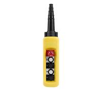 Yosoo Health Gear Colgante de Polipasto, Parada E de 4 Botones | Interruptor de Control de Grúa, Cuerpo de ABS, IP54, 2A 500 V, Parada de Emergencia para Elevación Aérea