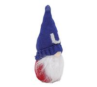 Yosoo Health Gear Gnomo Patriótico del 4 de Julio, Muñeca del Día de la Independencia sin Rostro Hecha a Mano con Alfabeto de Punto, Adorno de Mesa de Pie para sofá, Habitación, Estante, Fiesta, (U)