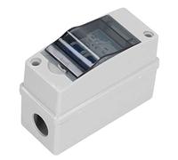 Yosoo Health Gear Interruptor de Desconexión de CC, Disyuntor en Miniatura ABS de Policarbonato 16 A 1000 V IP65 Caja Impermeable, Instalación Rápida, Verificación del Estado del Circuito, para
