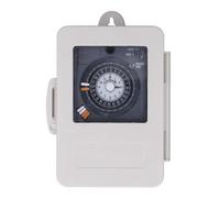 Yosoo Health Gear Interruptor Temporizador Mecánico, ABS Interruptor de Tiempo a Prueba de Lluvia 30A 24H Ciclo Control de Cuarzo IP53 100 a 240VAC para Calentador de Agua Farola Riego Piscina