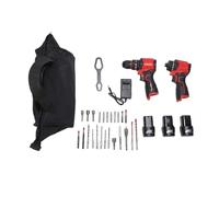 Yosoo Health Gear Juego de Taladro Inalámbrico y Destornillador de Impacto, Kit de Herramientas Eléctricas sin Escobillas de 16,8 V con 3 Baterías de 1300 MAh, Combo Compacto de 2 Herramientas con