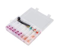 Yosoo Health Gear Kit de Antorcha de Soldadura TIG Juego de Accesorios para Lentes de Gas de Cobre y Cerámica 81 Piezas Accesorios de Soldadura TIG para Soldadores WP17 WP18 WP26 para Reparación,