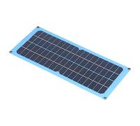 Yosoo Health Gear Kit de Panel Solar Flexible Módulo Fotovoltaico Laminado 15W 18V Cargador Solar USB con Soporte Ajustable IP65 Impermeable para RV Camping Senderismo Barco Mantenimiento de Batería