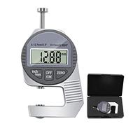 Yosoo Health Gear Medidor de Espesor Digital ABS y Acero Inoxidable Micrómetro Digital 0-0,5 Pulgadas 0-12,7 Mm LCD Ajuste Cero Métrico en Pulgadas con Estuche para Medir Hojas Finas Película Papel