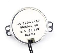 Yosoo Health Gear Motores síncronos AC 220-240V, Motor eléctrico del Motor de la Plataforma giratoria, 4W CW/CCW (0.8-1RPM)(2.5-3RPM)