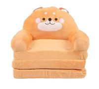 Yosoo Health Gear Sofá para Niños, Silla Plegable para Niños, sofá de Tela y Esponja, Diseño de Cachorro de Dibujos Animados, Asiento Portátil para Leer Televisión, Relajarse en Casa, Escuela,