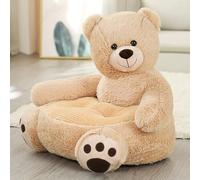 Yosoo Health Gear Sofá para Niños Sofá Corto de Felpa para Niños Pequeños Algodón PP 50 X 50 X 45 Cm Forma Animal Suave Transpirable Asiento 2 en 1 y Almohada para Pequeños Sala de Juegos Dormitorio