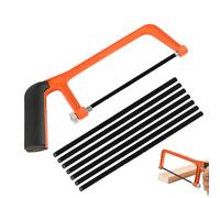 yotutun Sierra de Arco Pequeña 150mm, Mini Sierra para Metales Sierra de Mano Junior con 30 Hojas Intercambiables para Madera, Metales Blandos, Tubos de PVC, Plásticos