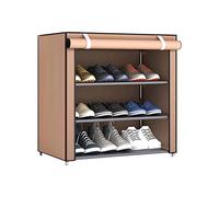 Youding Zapatero, Tela no Tejida 4 Niveles, Zapatero Plegable con Capacidad para hasta 9 Pares, Metal con Cubierta a Prueba Polvo, Organizador Zapatos para Pasillo Dormitorio