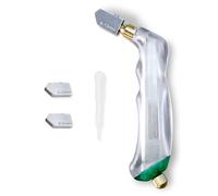 youkzuan Cortador de vidrio con empuñadura de pistola de 2 mm a 20 mm, herramientas profesionales ergonómicas de carburo de tungsteno, herramienta de puntuación de vidrio estilo alimentación de aceite