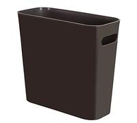 Youngever 5.5L Cubo de Basura de Plástico, Cubo de Basura Pequeño Con Asas pare La Oficina en Casa (Brown)