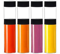 Youngever 8 Paquetes 300ML Botellas de Jugo, Botellas de Plástico con Tapa