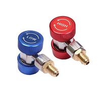 Youngine Juego de adaptadores de conector de acoplamiento rápido para aire acondicionado R134A, kit de conversión de aire acondicionado AC High Low Low