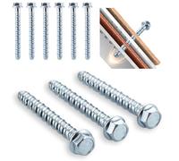 YOUNTHYE 20 tornillos para hormigón M12 x 120, tornillos para hormigón sin tacos galvanizados, para cargas pesadas para mampostería, recambio profesional de tacos de hormigón, tornillos de hormigón