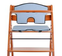 Your Day Mate Juego Universal de cojín de Asiento y cojín de Respaldo para Trona, 2 Piezas, en Azul, Relleno Interior de Espuma, Funda Exterior de poliéster, Hueco para Sistema de arnés de 5 Puntos