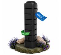YourCasa Barril de Lluvia [Torre] 120 L con Soporte, Tapa y Grifo - Barril de Lluvia Resistente a las Heladas Hecho de Plástico - Barril de Agua de Lluvia - Depósito de Agua de Lluvia para Jardín