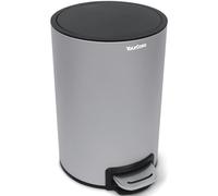 YourCasa Cubo de basura de baño [5L] de acero inoxidable para baño [cierre suave] - Cubo de basura pequeño - Cubo de basura con tapa y cierre suave - Cubo de basura para inodoro, cubo de basura, cubo