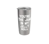 You're The Jam In My Jelly Roll - Funny Diching Cute Food Vaso térmico de acero inoxidable de doble pared