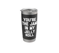 You're The Jam In My Jelly Roll - Funny Diching Cute Food Vaso térmico de acero inoxidable de doble pared