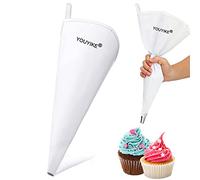 YOUYIKE 1 pcs Bolsas de tubería de Silicona Reutilizables, 45/40/35/30 cm Manga pasteleras de Silicona, Icing Piping Cream Pastelería Bolsa DIY Herramientas de decoración de Pasteles（45cm）