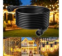 Yowin Cable Alargador 6M Alargador Luces Navidad, IP65 Impermeable Alargador Exterior, Cable de Extensión a Prueba de Agua para Focos Solares, Luces de Jardín, Luces de Tira LED