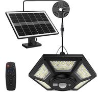 yowin: Foco solar LED de 180 luces, 1000 lúmenes, con sensor de movimiento y control remoto