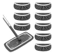 Yphzmtz Paquete de 8 paños reutilizables de microfibra para mopa Swiffer Sweeper, 25,4 x 11,5 cm, apto para uso húmedo y seco