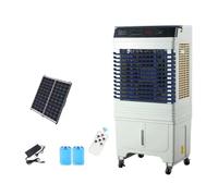 YPIOUREN Eabanico de Piso, Nfriador de Aire Evaporativo Energía Solar Y Ventilador